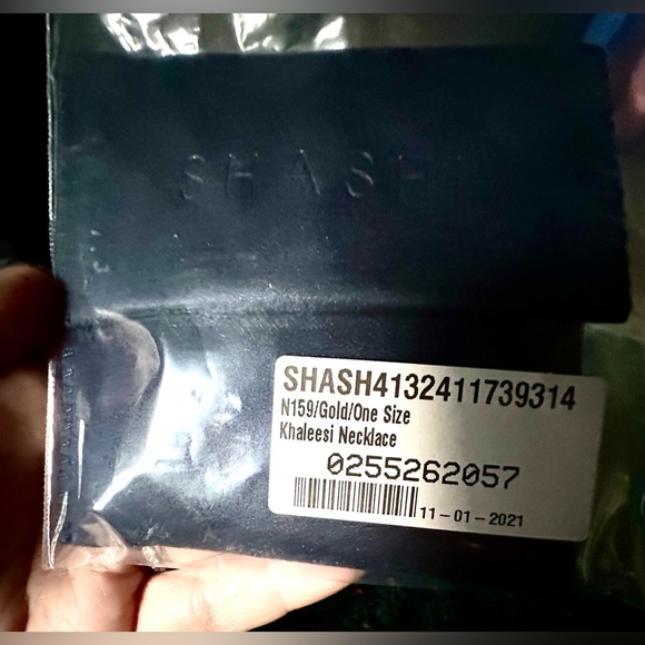 ‼️RARE‼️🎸SHASHI🎸🔥NWT🔥Khaleesi 14K Goldplated Chain Necklace - Picture 3 of 11